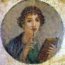 Portrait of Sappho / Bildnis der Sappho, Pompeji